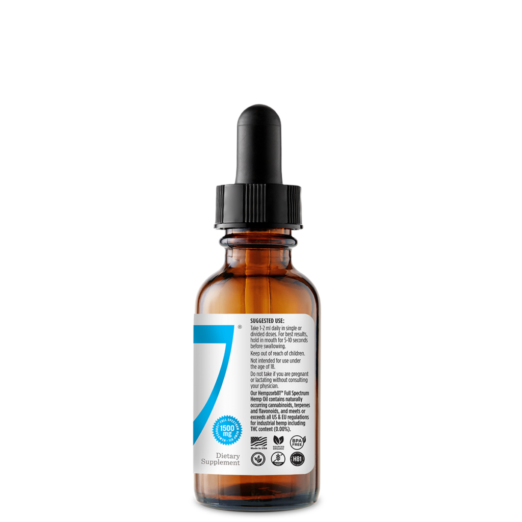 1500 mg 7 Hemp CBD Oil 1 oz. | Pur 7 CBD